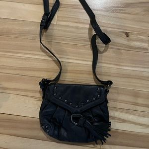 3 for 10$ - small black cross body bag with tassle